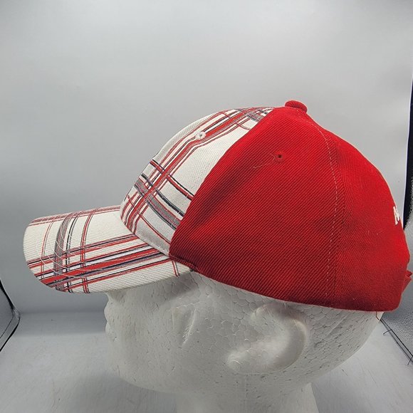Los Angeles Angels Plaid Red White Hat Auto Trader Sports Baseball California - Picture 2 of 9
